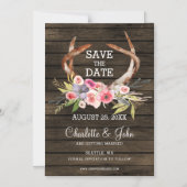 bloeiend gewei land bewaar de datum magnetische uitnodiging (Voorkant)