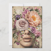 Bloeiend gezichtsvermogen feestdagenkaart (Voorkant)