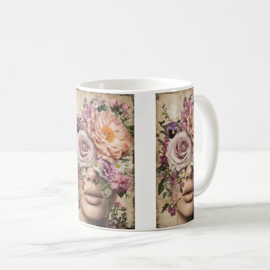 Bloeiend gezichtsvermogen koffiemok (Voorkant rechts)