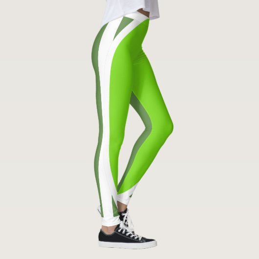 Bloeiend groen op groen leggings (Rechts)