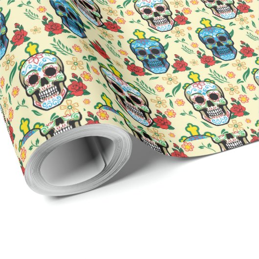 Bloeiend Halloween inpakpapier (Rol Hoek)