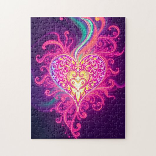Bloeiend Hart Legpuzzel (Verticaal)