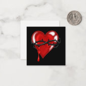 Bloeiend Hart Van Prikkeldraad Notitiekaartje (Voorkant / Achterkant in situ)
