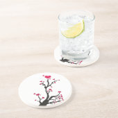 Bloeiend hart zandsteen onderzetter (Zijkant)