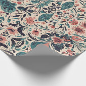 Bloeiend Hearts Wrapping Paper Cadeaupapier (Hoek)