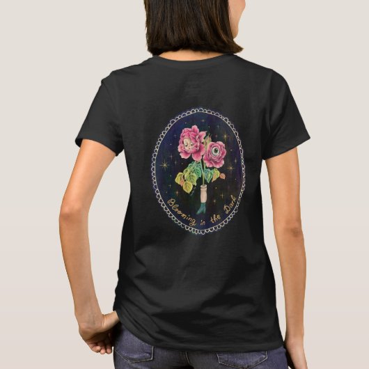 Bloeiend in het donker t-shirt (Achterkant)