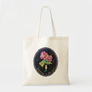 Bloeiend in het donker  tote bag