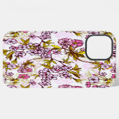 Bloeiend Kersenbloesempatroon iPhone Hoesje (Achterkant horizontaal)