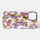 Bloeiend Kersenbloesempatroon iPhone Hoesje (Achterkant horizontaal)