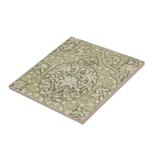  bloeiend kersenboompatroon tegeltje (Zijkant)