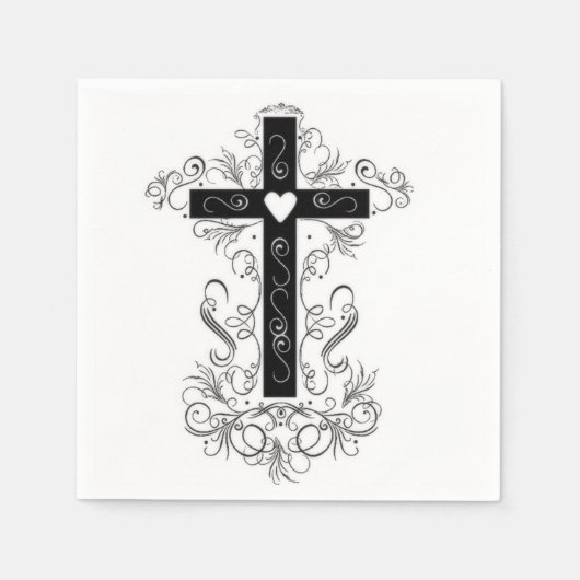 Bloeiend kruis met stijl servetten (Voorkant)