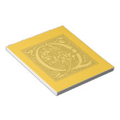 bloeiend monogram - Q Notitieblok (Schuin)