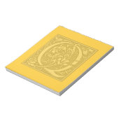 bloeiend monogram - Q Notitieblok (Linkerzijde)