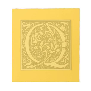 bloeiend monogram - Q Notitieblok