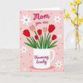 Bloeiend Mooi Mokkaart Kaart (Gele Bloem)