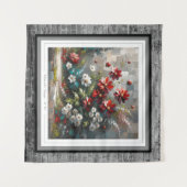 bloeiend mozaïek wandkleed (Voorkant (horizontaal))