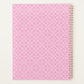Bloeiend mystiek bloemmotief met monogram wit planner (Achterkant)