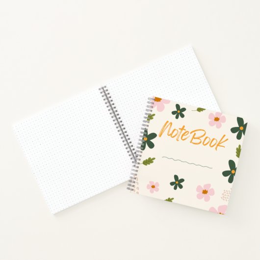 Bloeiend Notitieboek 🌸✨– Bloemminimalistische Des (Binnen)