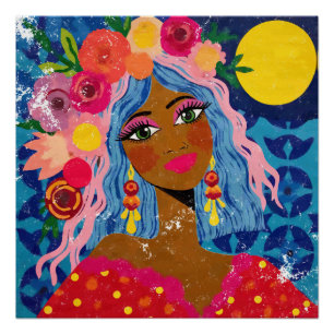 Bloeiend onder de zon perfect poster