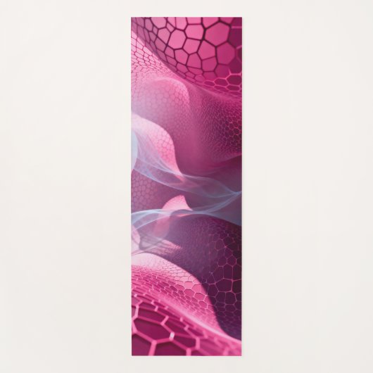 Bloeiend paarse rood van stijfheid naar vloeibaarh yogamat (Voorkant)