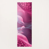 Bloeiend paarse rood van stijfheid naar vloeibaarh yogamat (Achterkant)