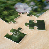 Bloeiend Papaver somneferum maanzaad bloemen. Legpuzzel (Zijkant)