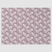Bloeiend Ritme Bloemensilhouet wit & lavendel Tissuepapier (Voorkant)