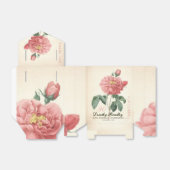 Bloeiend Roos 90e Verjaardag Dank u Favor Box Bedankdoosjes (Uitgevouwen)