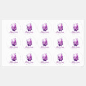 Bloeiend Roos Easter Egg Labels (Vel)