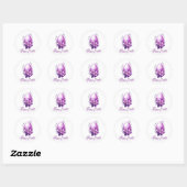 Bloeiend Roos Easter Egg Ronde Sticker (Vel)