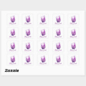 Bloeiend Roos Easter Egg Vierkante Sticker (Vel)