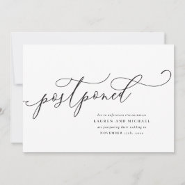 Bloeiend Schrift Uitgesteld Datum wijzigen Aankondiging