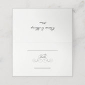 bloeiend script | Wedding Gevouwen Plaats Kaarten Plaatskaartje (Buitenkant ongevouwen)