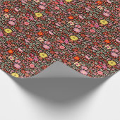 Bloeiend Tapijt: Bloemig  Naadloos. Cadeaupapier (Hoek)