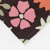 Bloeiend Tapijt: Bloemig Naadloos. Fleece Deken (Hoek)