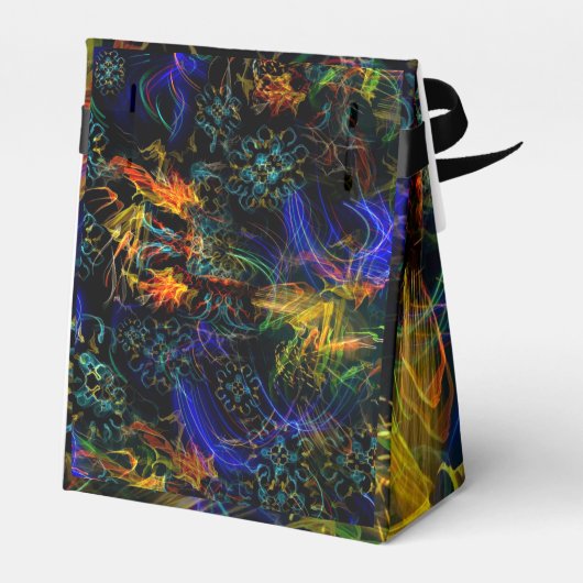 Bloeiend Vuurwerk Exotische Explosie Verjaardag Bedankdoosjes (Achterkant)