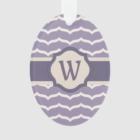 Bloeiend zigzag Acryl Ornament (voorkant)
