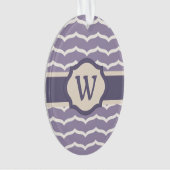 Bloeiend zigzag Acryl Ornament (voorkant)