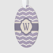 Bloeiend zigzag Acryl Ornament (voorkant)