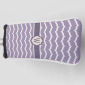 Bloeiend Zigzag Putter Hoesje Golfheadcover (Voorkant)