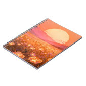 Bloeiend Zonsondergang Spiraal Notebook Notitieboek (Linkerzijde)