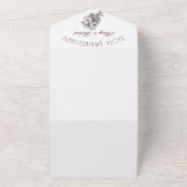 Bloeiende 50ste verjaardag - all in one uitnodiging (Buitenkant)