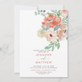 Bloeiende Abrikoos Bloemenboeket - Abrikoos Terug Kaart (Voorkant)