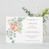 Bloeiende abrikoos bloemenboeket horizontaal| kaart (Staand voorkant)