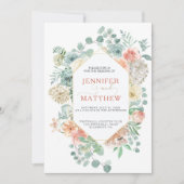 Bloeiende abrikoos geometrisch - Zachte gouden ach Kaart (Voorkant)