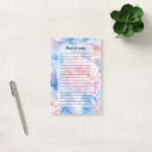 Bloeiende Abstracte Waterverf pioenroos Post-it® Notes (Kantoor)