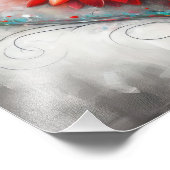 Bloeiende affectie foto afdruk (Hoek)