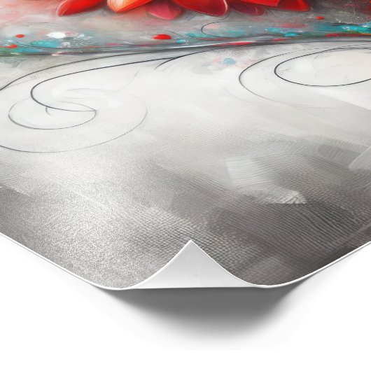 Bloeiende affectie foto afdruk (Hoek)