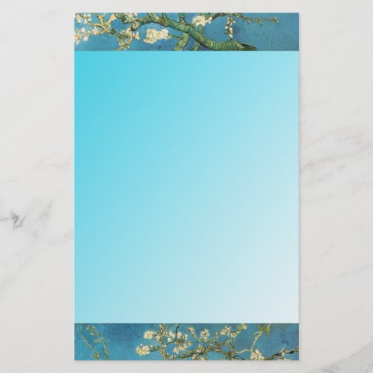 bloeiende amandelbomen, Van Gogh Briefpapier (Voorkant)