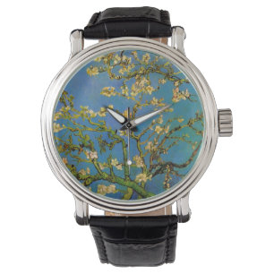 Bloeiende amandelboom door Vincent van Gogh Horloge